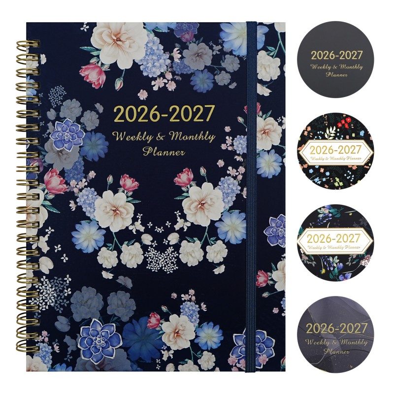 สมุดบันทึก A5 Spiral Planner ปี 2026-2027