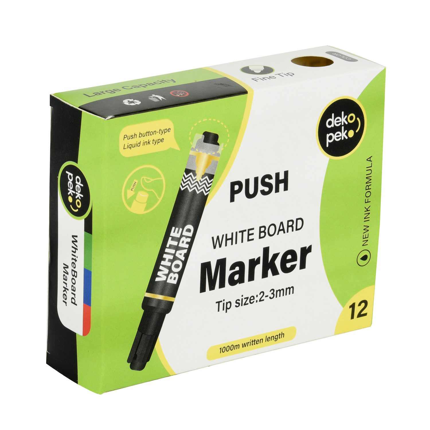 Push Dry Erase ไวท์บอร์ดมาร์กเกอร์