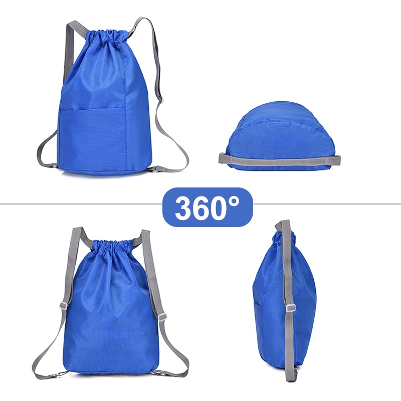 กระเป๋าเป้สะพายหลัง Drawstring กันน้ำ
